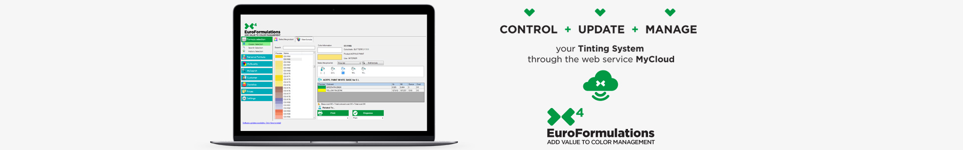 EuroFormulation 4: Tinting system Software